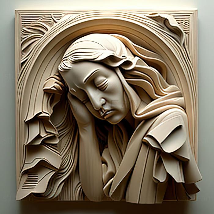 3D модель Клаудія Люсія МакКінні, американська художниця (STL)